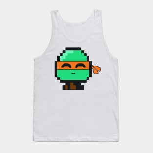 Orange Ninja Turtle Squish bud Tank Top